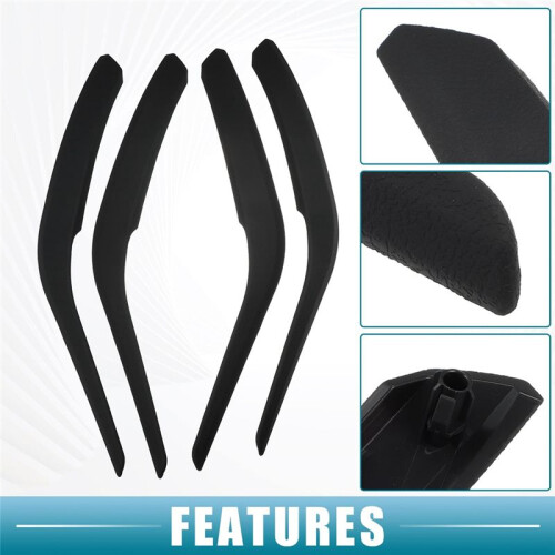 Car Inner Door Handle Pull Panel Cover for  X1 E84 2010-2015 Replace 51412991775 51412991776 Black 2