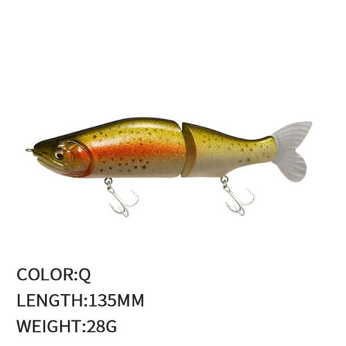 Köderköder Bionics Fischköder Langsam Sinkender Fischköder 135mm/28g Kunstköder Harter Köder Q 1