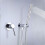 Set Doccia con Soffione per Acqua Calda e Fredda A Parete, Set Doccia Argento 2