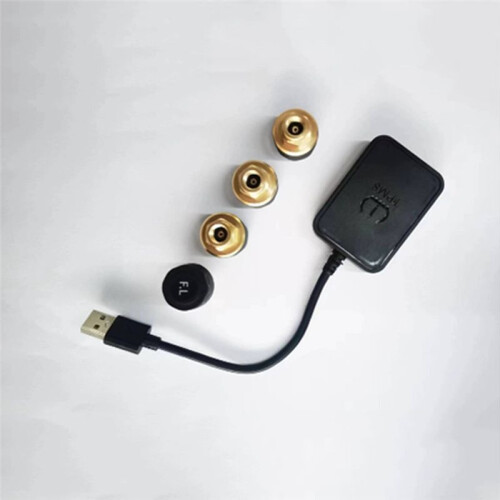 USB Android Kabelloses TPMS Reifendruckkontrollsystem 5V für Navigation Autoradio Display Alarm Extern 1