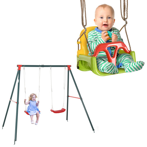 Outsunny Conjunto de Columpio Multicolor 239 x 156 x 180 cm