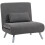 Homcom Sofá Cama Individual Negro 80 x 75 x 83 cm 1