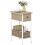 Homcom Mesa Auxiliar Marrón 25 x 39.8 x 58.2 cm 1