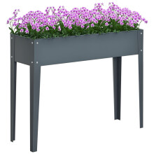 Jardinera Elevada Gris 100 x 30 x 80cm