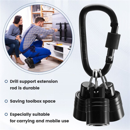 3 PCS SDS Shank Bits Holder Keychain Quick-Change Extension Bar Drill Bit Holder Quick Change Connect Rod Tool Set 2