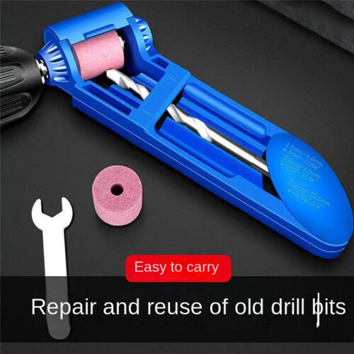Portable Drill Bit Sharpener Comes with A Grinding Wheel for Quick and Easy Sharpening, Keeping Drill Bits 1