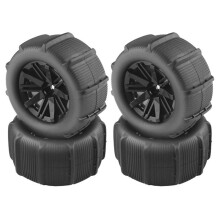 4Pcs 80Mm Snow Sand Tire Wheel for SCY 16101 16102 Pro 144001 144010 12428 124019 HBX 16889 SG1601 MJX H16 16207