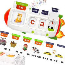 Talking Flash Cards for Toddlers 2-8, Montessori Toys for Autism with 110 Sight Words,CVC Alphabet Phonics Learning Game