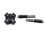 For Gameboy Micro-GBM Console Full Set Left Right L R A B D-Pad Buttons Key Replacement for GBM Console Black 3