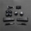 For Gameboy Micro-GBM Console Full Set Left Right L R A B D-Pad Buttons Key Replacement for GBM Console Black 5