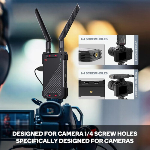 1300FT Wireless -Compatible Extender Kit -Compatible Transmitter and Receiver, with Loop Out 1080P HD EU Plug 2