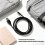 Rallonge sonore USB vers 3.5Mm, câble de remplacement tressé 4
