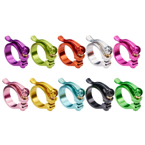 Les brides de tige de selle d'alliages d'aluminium de-Violet 1