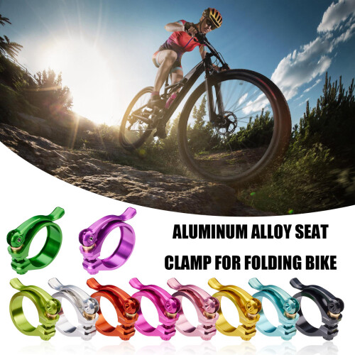 Les brides de tige de selle d'alliages d'aluminium de-Violet 2