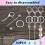 Beadable Keychain Bars Metal Bead Keychain Set for DIY  Projects Making 4