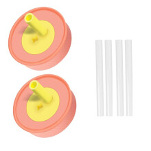 2 Pack Replacement Lids for Owala Kids ,Insulation Tumbler with 4 Flexible Straws, Bottle Accessories