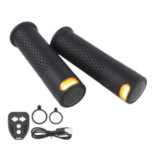 Empuñaduras de Manillar para Patinete con Luz Intermitente para Patinetes Eléctricos para para , Manillar con Agarre Ranurado, Color