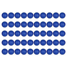 Lot de 50 Balles de D'Entraînement 42 mm en PU Souple, Sensation Réaliste, Vol Limité, Bleues