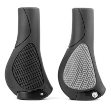 22MM Vintage Grips Rubber Handlebar Grip for Mountain Bike Retro Ergonomic Front Bicycle Hand Grips Black-Gray