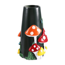 Mushrooms Vase for Flower, Rainbow Funky Mushroom Decor, Unique Vases for Flowers Outdoor Courtyard Decoration B