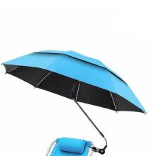 Parasol Réglable à 360 avec Protection Solaire et UV, Parasol de Plage avec Pince, Taille