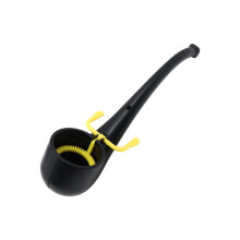 Soap Bubble Pipe Reusable Pipe-Shaped Bubble Blower Wand Blows Bubbles Like Rings for Kids & Adults B