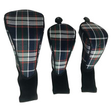 Universal 3 Pack Club Cover Driver Fairway Wood Covers Protector Sleeve Non-Slip Wooden Club Protective Cover
