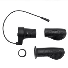 Para Media Aceleración para Bicicleta Eléctrica, Mango Rotatorio Izquierdo Derecho, Conector Hembra de 3 Pines, Acelerador de Scooter Eléctrico