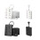 Multiple Electronics Charging Station With 10-0.08M black 2