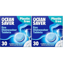 OceanSaver Eco-Friendly Dishwasher Tablets - Pack of 60 | Non-Toxic &