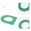 2 Pcs  Putting Cup and Flag  Putting Hole Practice Aids with Flag for  Putting Training Mat 6