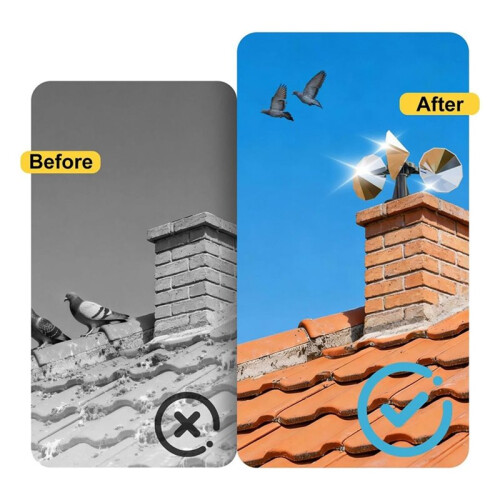 Bird Scare Reflective Device, Bird Reflector with Plastic Base for Outside Patio, Keep  Sparrows Away