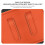 Road Essential Door Panel Waste Bin Leakproof for Snack-Orange 10