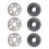 6Pcs Lock Nuts Flange for  9523 Nut Inner Outer Kit Angle Grinder Tool 2 Specifications-Toothless, Toothed 7