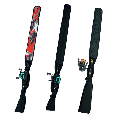 1Pc Adjustable Tackle Holder Hook Rod Tie-Camouflage red S 2
