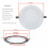 Speaker Protections Grill White Rust Resistant Metal-6.5 inches 5