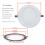 Speaker Protections Grill White Rust Resistant Metal-6.5 inches 6