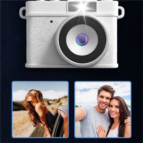 Câmera Digital  0.96 Polegadas IPS Flip Tela de Selfie Retro CCD Miniatura Thumb Gravador de Vídeo 1080P Câmera Estudantil Preta 2