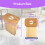 16 Sacs de Remplacement de Style C pour Aspirateurs pour  de Type C 6