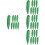 40Pcs Creative Lifelike Foam Okra Models Green Artificial Vegetable 5