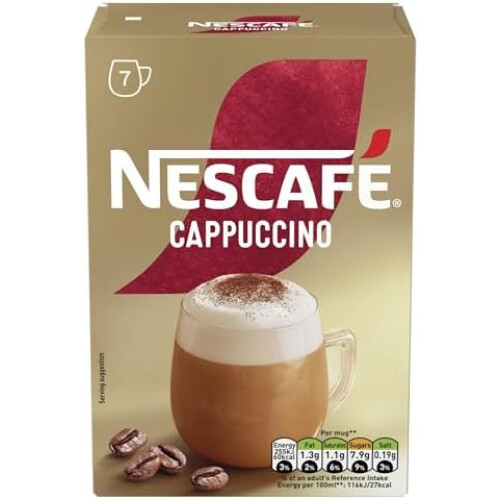 Nescafe NESCAFÉ Cappuccino Instant Coffee 7 x 15.5g