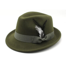 (Green) Jazz Classic Mens Hat With Breathable Polyester Sunshade Summer Use Comfortable
