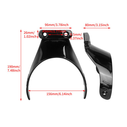 Quick Release koplampsteun standaard montageset, perfect voor V 2