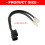Motorcycle 12V Twin Power Splitter Socket Cable Harness Splitter 3