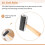 3 Pack Rubber-Roller Brayer Rollers 1.4/2.4/4 Inch Art  Roller for Printmaking,Ink,Wallpapers Stamping Gluing Tools 4
