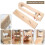1 Pc Wood Leather  DIY Stitching DIY Leather Goods Rack Without Pre Wrapped Leather Clamp DIY Hand Sewing Tools 2