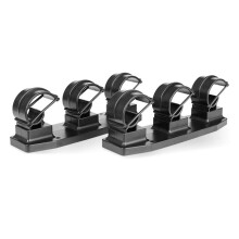 3-Position Marine/Wall Mount Fishing Rod Rack Universal Display Holder with Easy-Grip Clip, Boat and Wall Storage