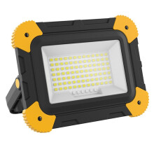 Luce da Lavoro Magnetica Ricaricabile, Luce di Inondazione A LED Portatile, Alimentata A Batteria, Illuminazione per Cantieri Senza Fili per Esterni,