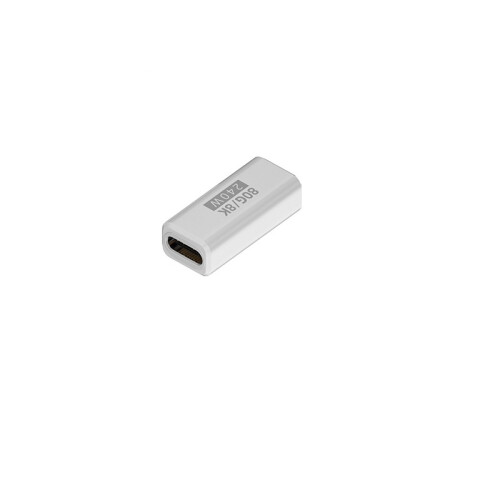 2er-Pack 240W 80Gbps USB-C Buchse-zu-Buchse Adapter, Gerade, Schwarz White 2