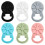 Magnetic Glasses Holder Clip for Clothes White 4